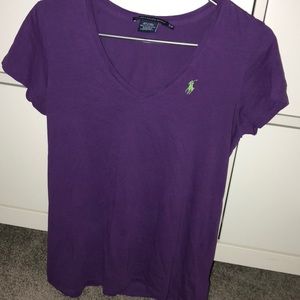 Pink and green polo t-shirt
